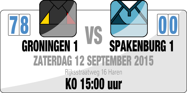 2015-09-12 | Groningen 1 – Spakenburg 1 | 78-0
