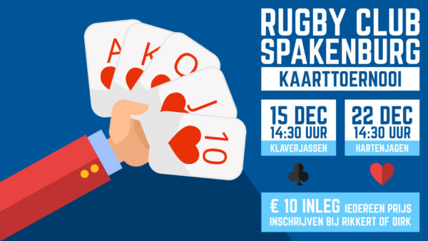 Kaarttoernooi 15 en 22 december