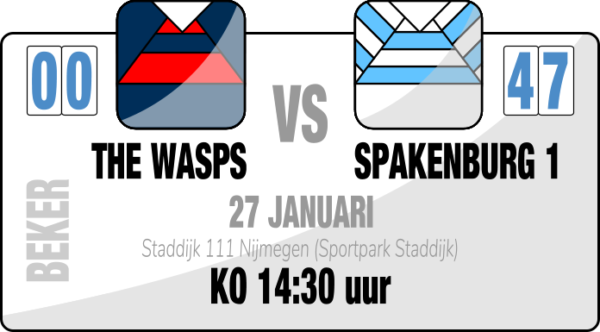 2018-01-27 | The Wasps – RCS | 00-47 (Bekerwedstrijd )