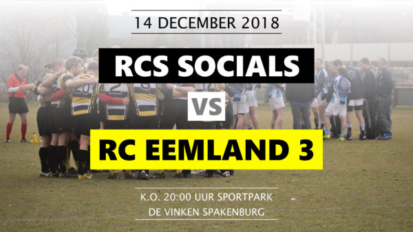 Vrijdag 14 december | RCS Socials – Eemland 3