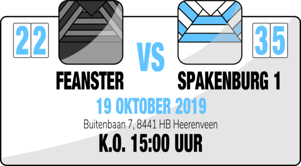 2019-10-19 | Feanster – Spakenburg 1	| 22-35