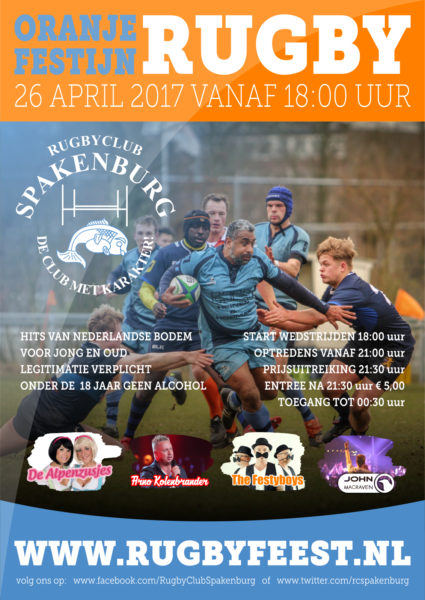 Het Oranje Rugby Festijn 2017