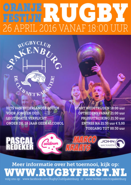 Het Oranje Rugby Festijn 2016