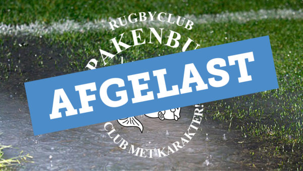 Wedstrijd zaterdag 30 jan *afgelast*